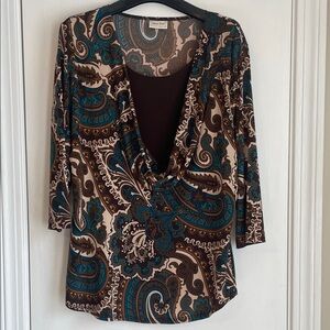Casual Land Paisley Print Women's Top